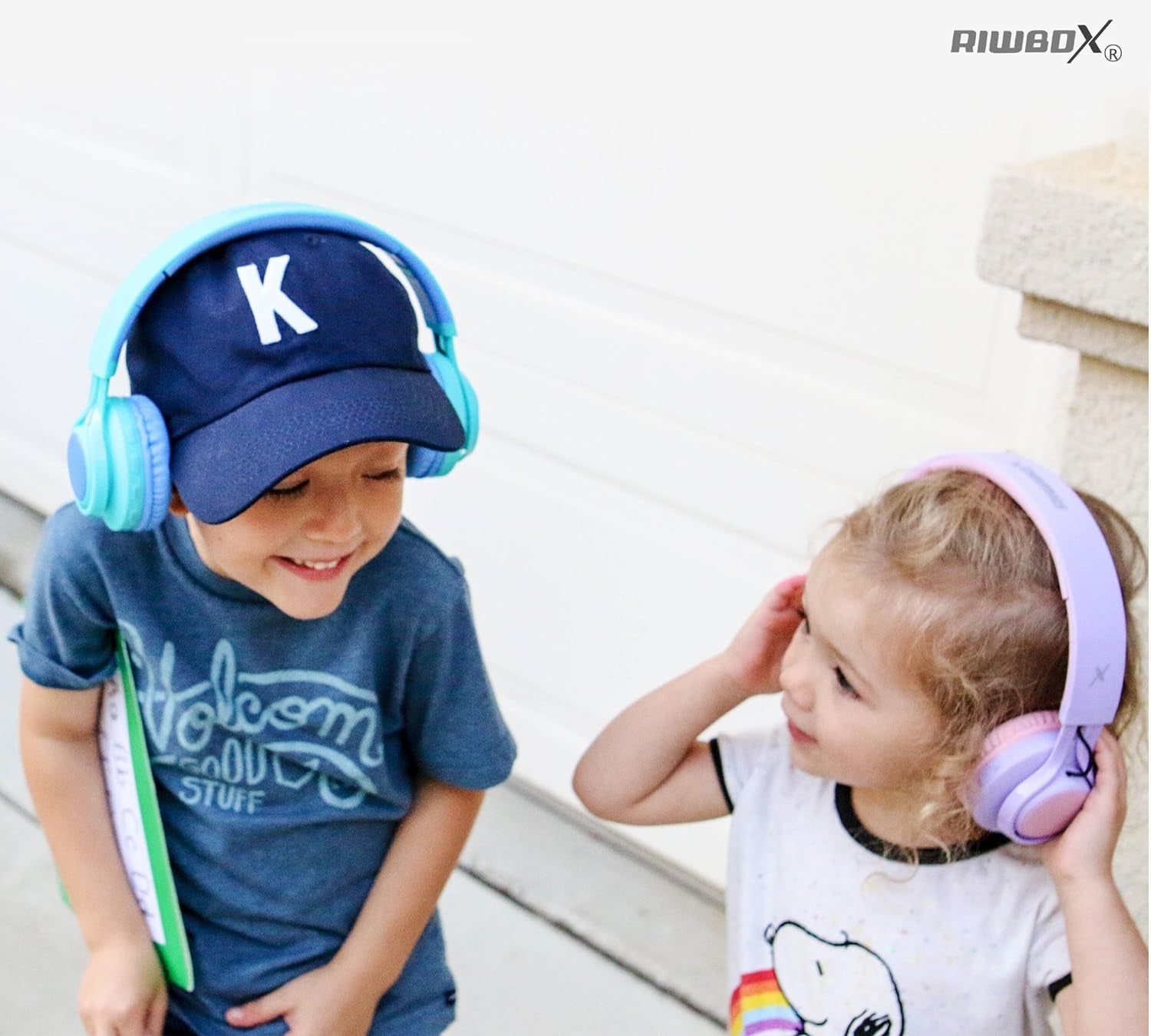 WT-7S Kids Bluetooth Headphones: Light Up Your Music Experience with Foldable Stereo Wireless Headset, Microphone, and Volume Control - Perfect for PC, Tablet, TV, and Travel (Purple)